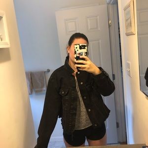 Brandy Melville John Galt Black Jean jacket